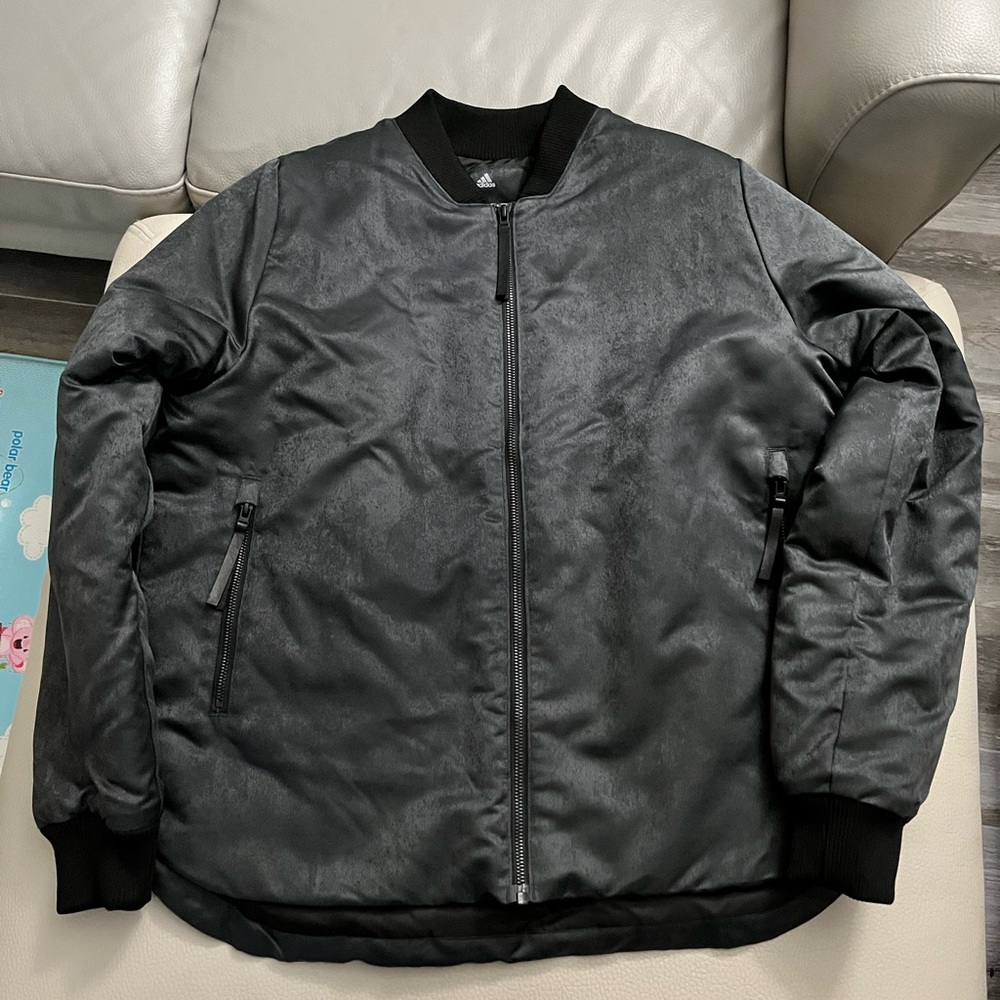 NWOT - Adidas Three Stripes Women’s Padded Bomber Jacket - L
